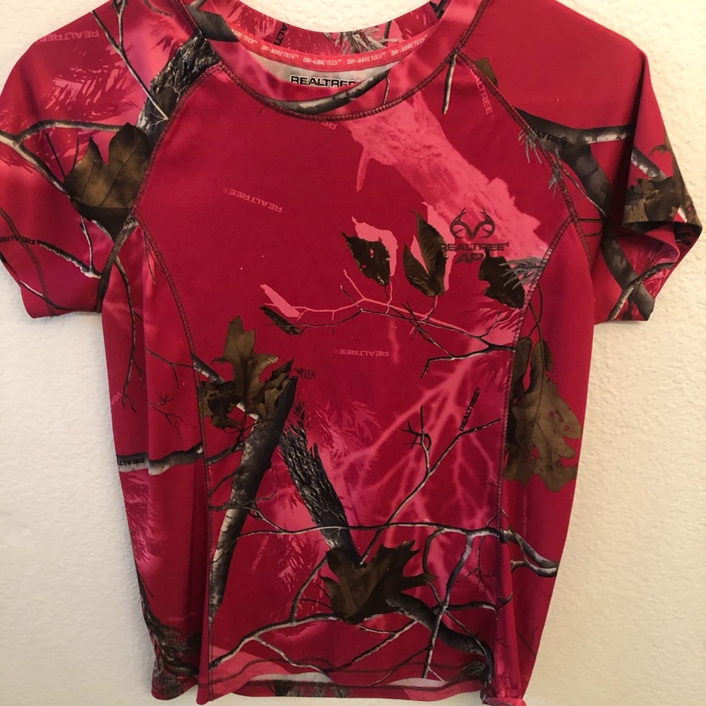 Pink camo top
